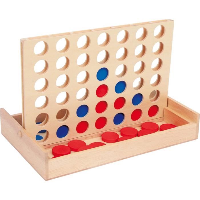 jeu de société Puissance 4 format voyage Puissance version de voyage dans une boîte en bois