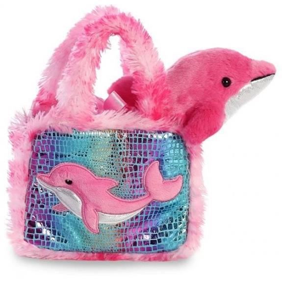Peluche Aurora, Fancy Pals, Bolso Con Peluche A Color Cafe - Perezoso