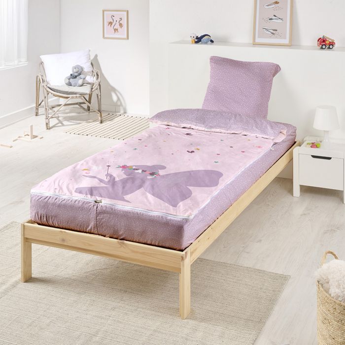 Parure De Lit Enfant Chat Noir 90x190 Cm - Impression 3D Microfibre - 2 Taies D'oreiller 65x65 Cm - 9