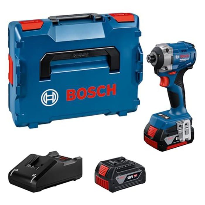 Visseuse à percussion Bosch Professional GDR 18V 215 2 batteries 4.0Ah 3300 trmin Mandrin métallique