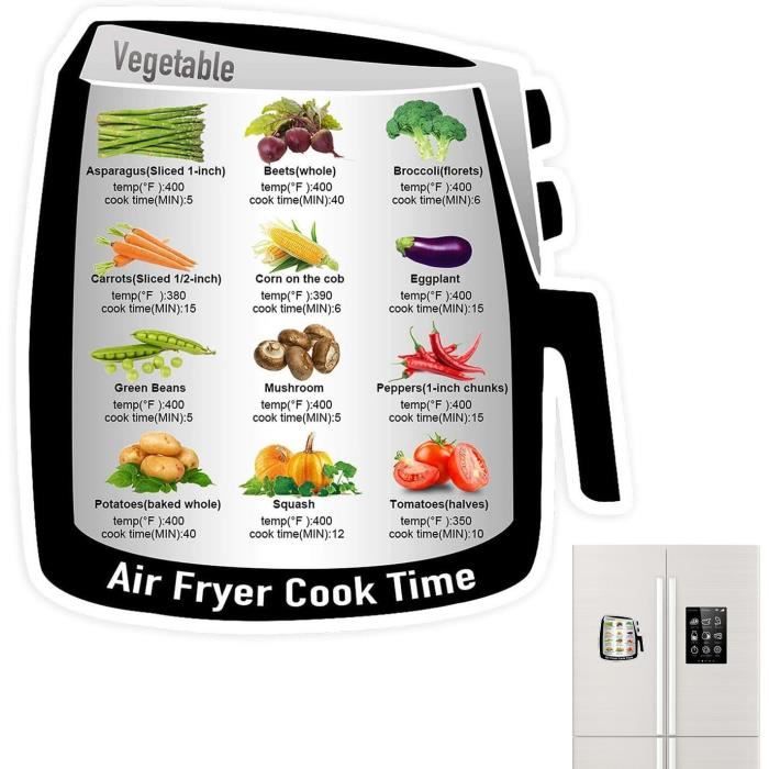 Tableau Des Temps De Cuisson De La Friteuse À Air Air Fryer Clear Affichage Du Temps