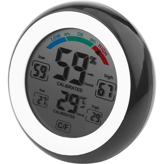 Thermomètre Numérique Voiture Intérieur/Extérieur – Écran LCD Bleu, Alimentation 12V