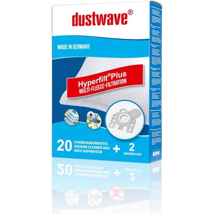 PakTrade 20 Vacuum Cleaner Bags for Miele S2121, S2130, S2131, S3121-2