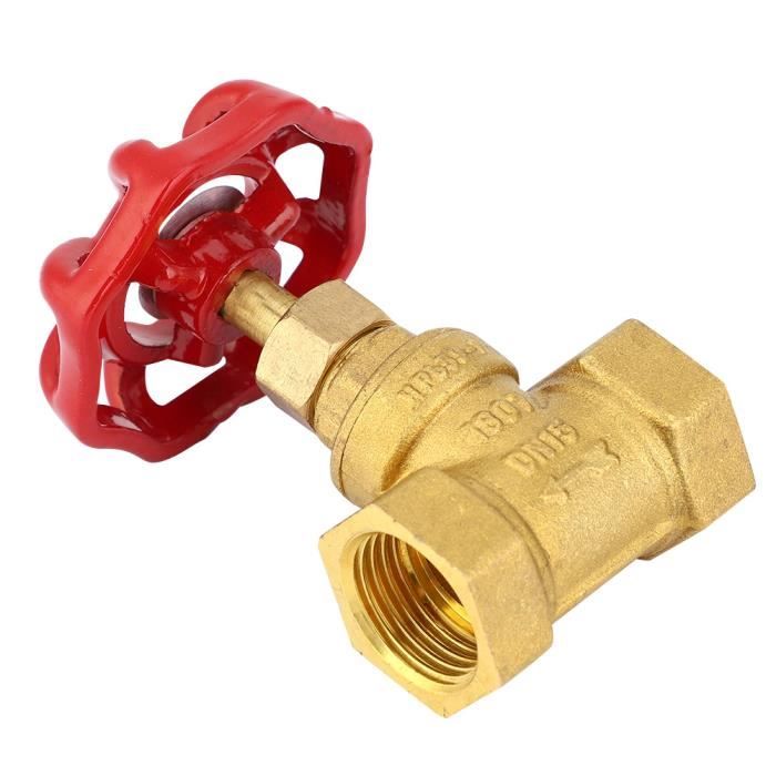 Vanne à Guillotine Laiton DN15 G1/2 - Pour Eau, Huile, Gaz, Vapeur | Robinet D'Écluse Rotatif 232PSI