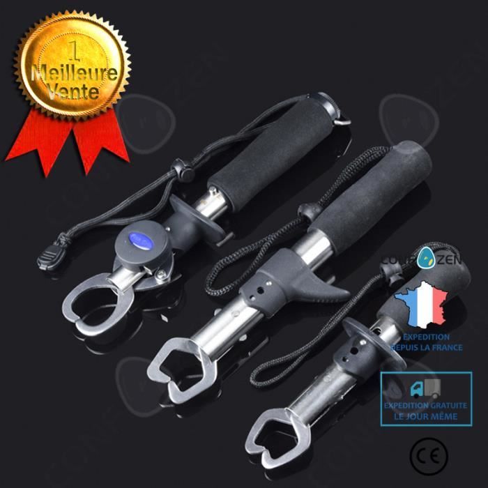 Lot de 2 pinces de pêche à 3 griffes en métal pour la plupart des poissons d 'eau douce Lot de 2 pinces de pêche à 3 griffes en métal pour la plupart des poissons d 'eau douce