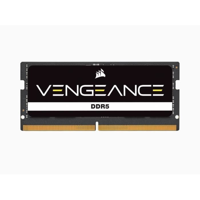 Mémoire RAM - CORSAIR - Vengeance DDR5 - 32GB 1x32GB SODIMM - 4800 MHz -  1,1V - Noir (CMSX32GX5M1A4800C40) - Cdiscount Informatique