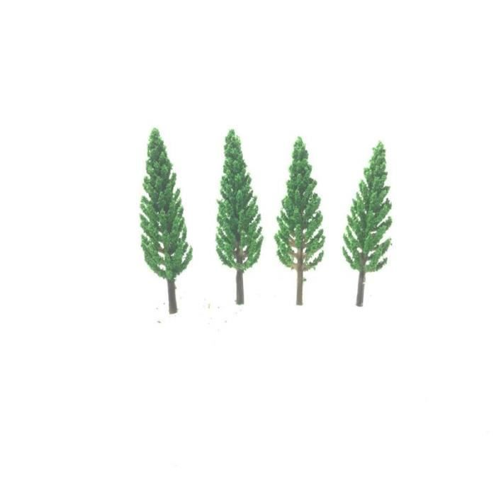 pour Lot de 50 arbres miniatures de train ferroviaire de guerre Diorama paysage échelle bricolage pour bricolage paysage de train miniature paysage -A
