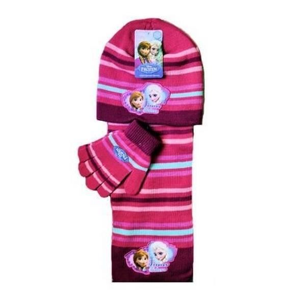 La Reine Des Neiges Set Bonnet gant echarpe