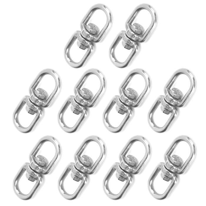 Boulon à œil Pivotant Avec Clip De Pression - Charge 220 Lbs (100 Kg) - Acier Inoxydable 304 - Argent - Marque Uxcell - Neuf
