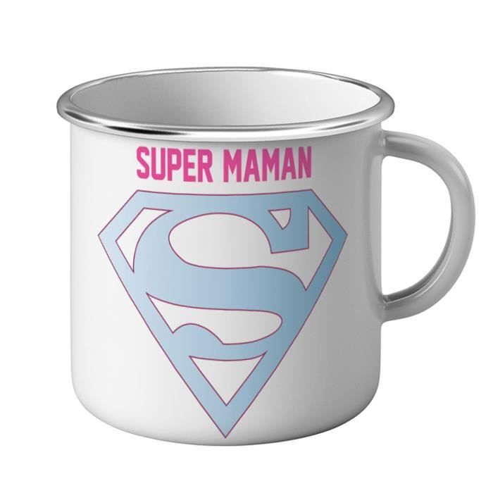 Mug Métal Tasse Super Maman BleuLogo Super Héro - Cdiscount Maison