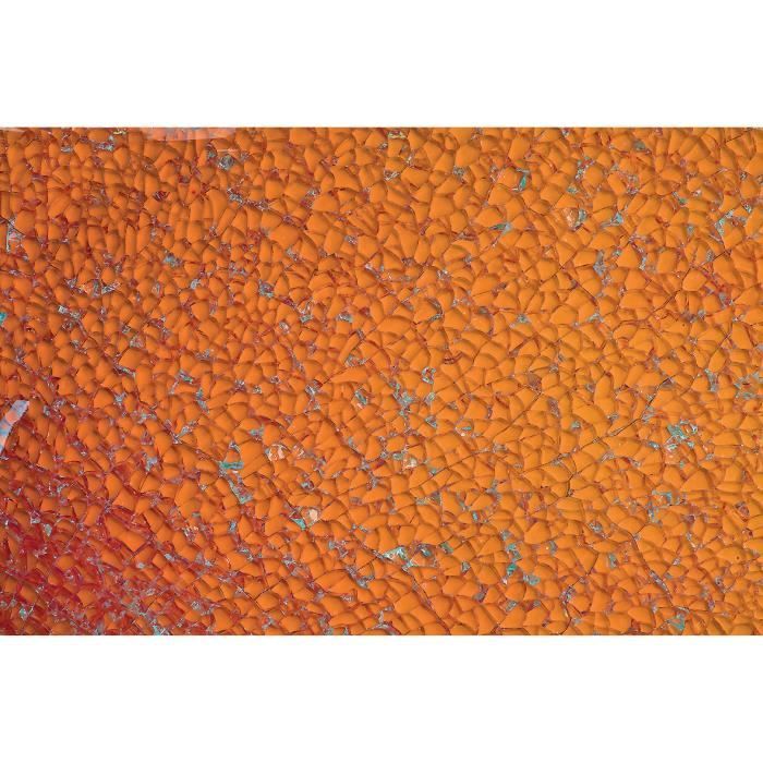 Plaque Crackle-Mosaic, 15 x 20 cm Orange
