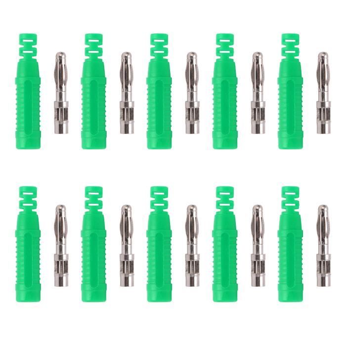 Fiche Banane, 10 Pièces P3014 4mm Fiche Banane Joint De Sécurité