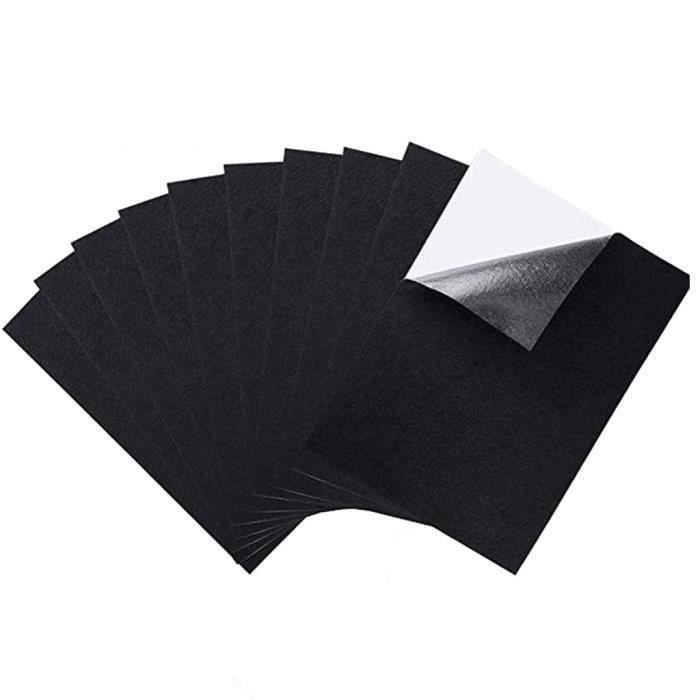 Perfect-L'adhésif de tissu de feutre noir couvre le dos collant polyvalent  de colle de feuille de velours c7328
