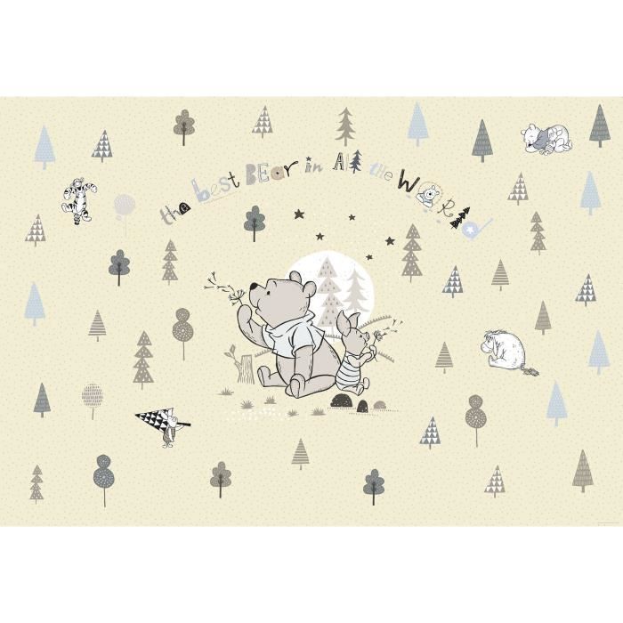 Papier Peint Winnie L Ourson Best Bear Disney 368x254 Cm Cdiscount Bricolage