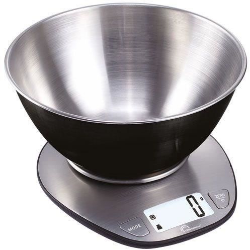 Balance de cuisine - LITTLE BALANCE - Portée 5kg / 1g - Eran LCD - Bol 1.8L en inox - Inox/noir
