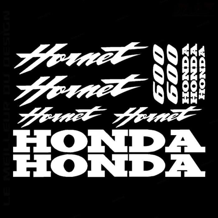 11 stickers HORNET – BLANC – sticker HONDA HORNET 600 CBF - HON436 ...