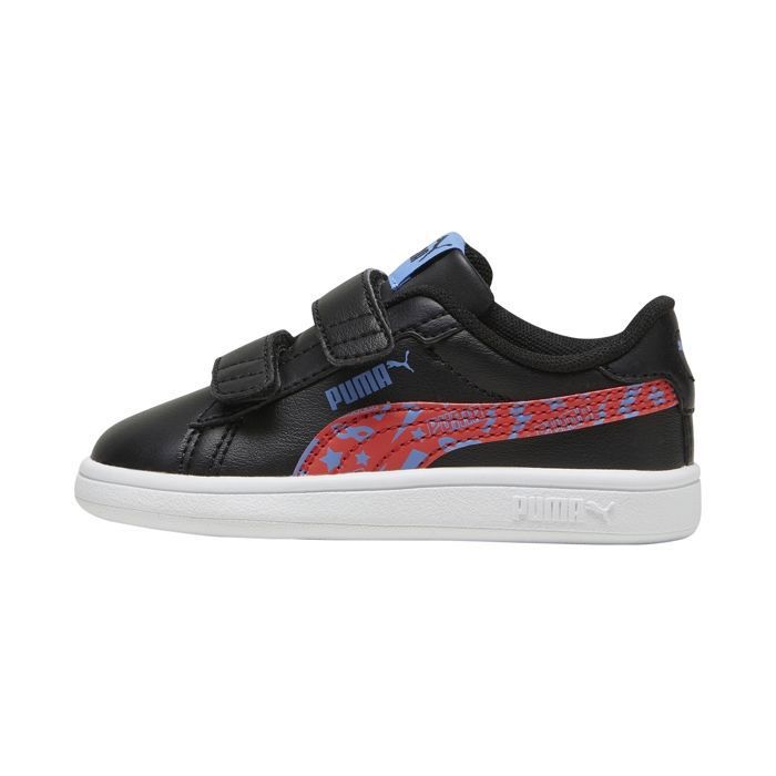 Puma Basket à Scratch  Puma Smash - Noir/Rouge/Bleu