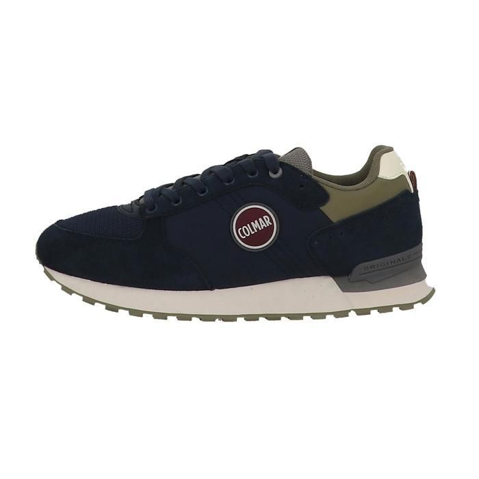 Colmar Chaussures basses cuir ou simili Travis authentic navy-gray-military green - Colmar