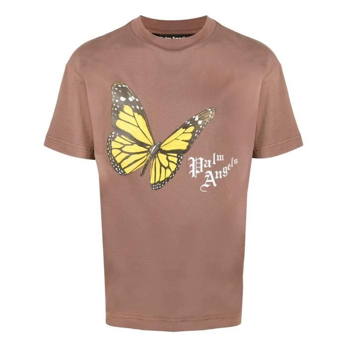 Marques T-Shirt S M L XL XXL Shirts avec PRINT chat avec papillon ka192 jaune 