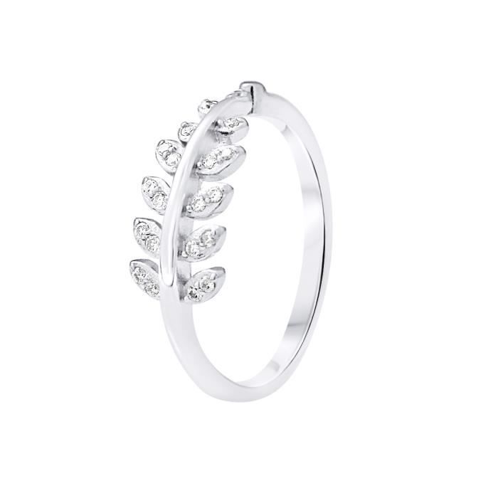 Bague Motif Feuille De Laurier Ajustable Argent 925 1000 Argent