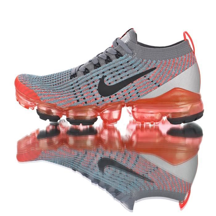 Femme/Homme Nike Air VaporMax Flyknit 3 Gris/Orange