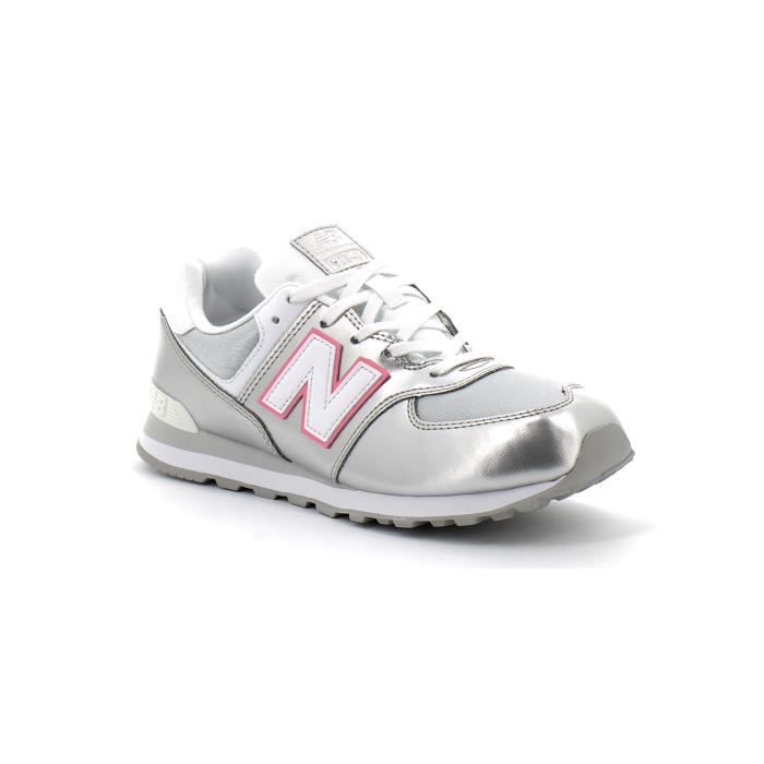 New balance 574 silver metallic clearance