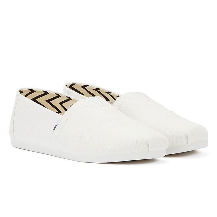 TOMS Espadrilles En Coton Blanc Pour Hommes