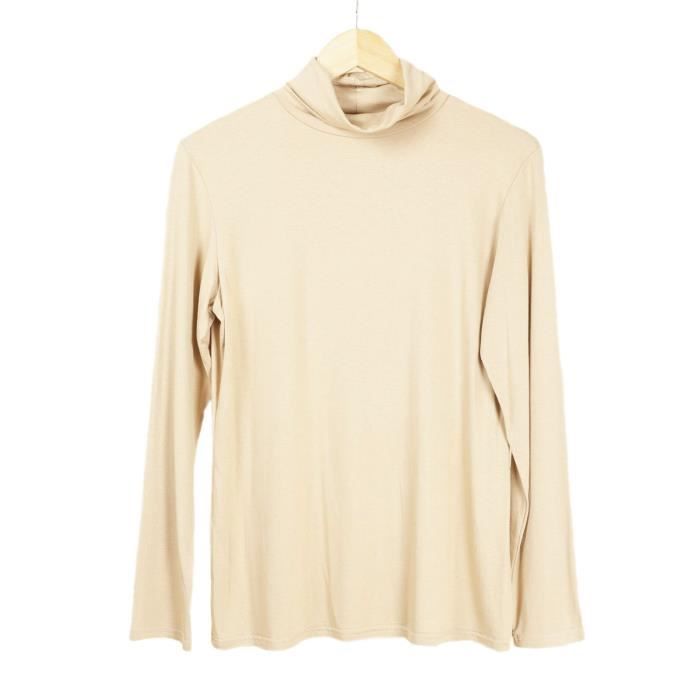 Sous-pull col roulé - Beige