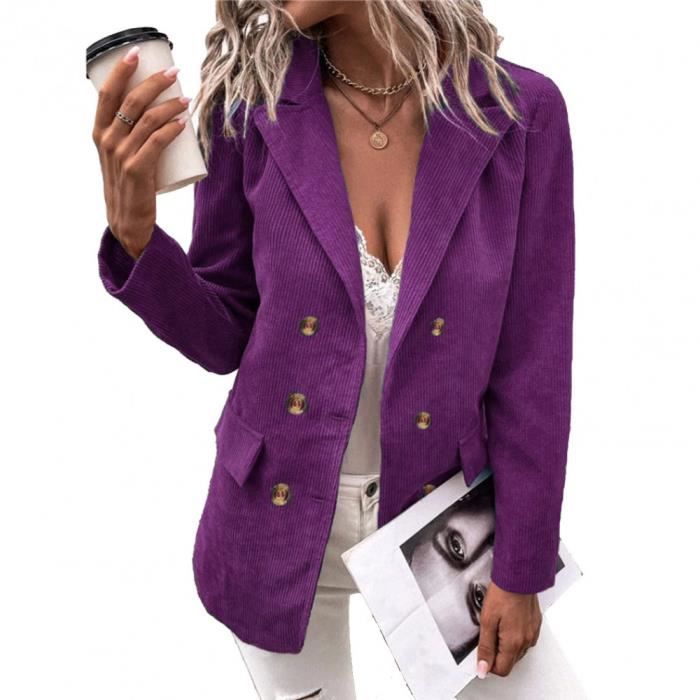 Blazer violet femme clearance