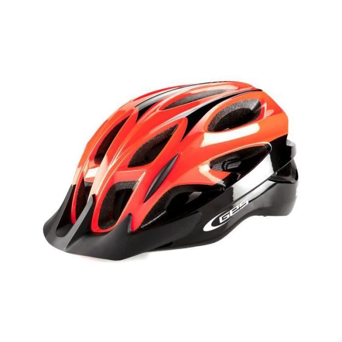 Casque Vélo Adulte Femme Homme avec Visière, Casque pour VTT Vélo  Trottinette Électrique avec Tour de Tête 52-62CM, Noir et Rouge - Cdiscount  Sport