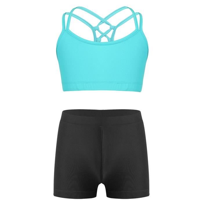 Maillot De Bain Justice Fille 2 Pièces Tankini – Bleu/vert Brillant – Taille 6 – Neuf Avec étiquette