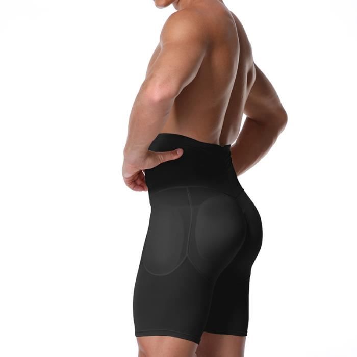 Short De Sauna Homme GENEMEN - Short Compression Gainant, Contrôle Ventre, Pour Sport, Fitness, Yoga, Effet Chauffant