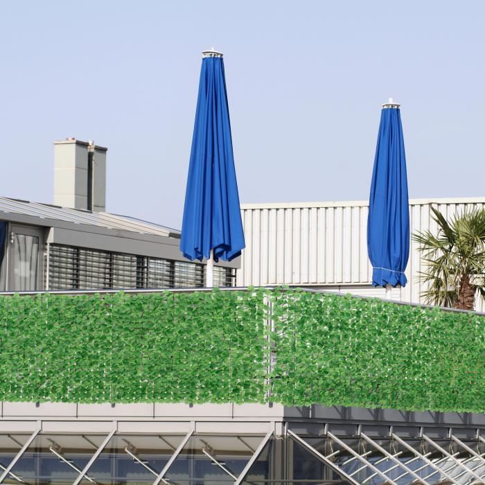 Neu.haus clôture en feuillage (100 x 300 cm) protection contre les regards - protection visuelle pour balcon - protection contre