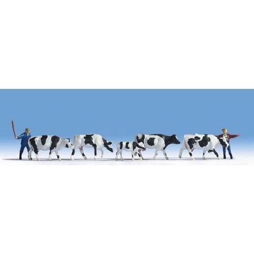 Lot de 2 gardiens avec troupeau de 5 vaches NOCH 15724 - HO 1/87 Lot de 2 gardiens avec troupeau de 5 vaches NOCH 15724 - HO 1/87