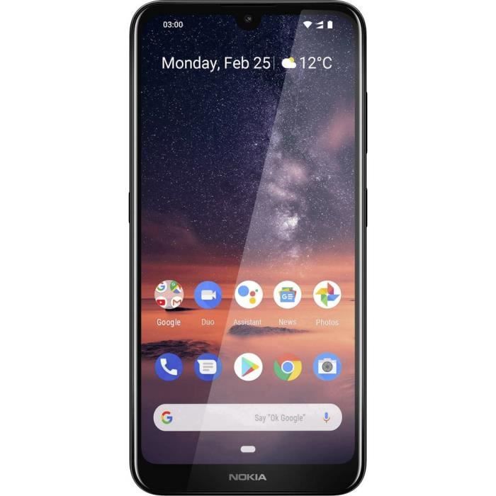 Vente Téléphone portable Nokia3.2,Smartphone16 Go,6.26 pouces(15.9 cm ) double SIMAndroid™ 9.0,13 Mill. pixelnoir pas cher Vente Téléphone portable Nokia3.2,Smartphone16 Go,6.26 pouces(15.9 cm ) double SIMAndroid™ 9.0,13 Mill. pixelnoir pas cher