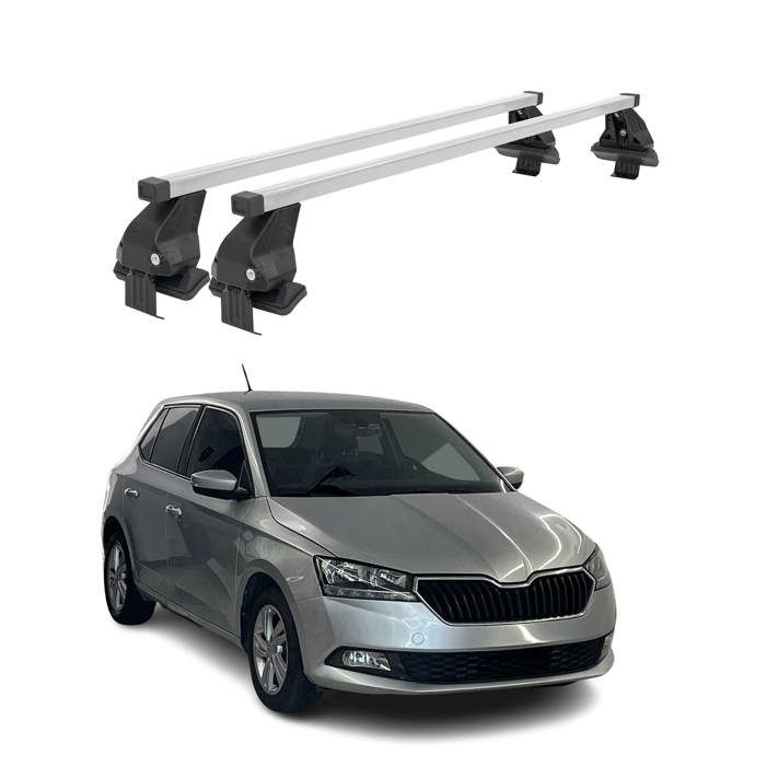 Barres de toit transversales pour Skoda Fabia III 20152020 Acier Gris Cdiscount Auto