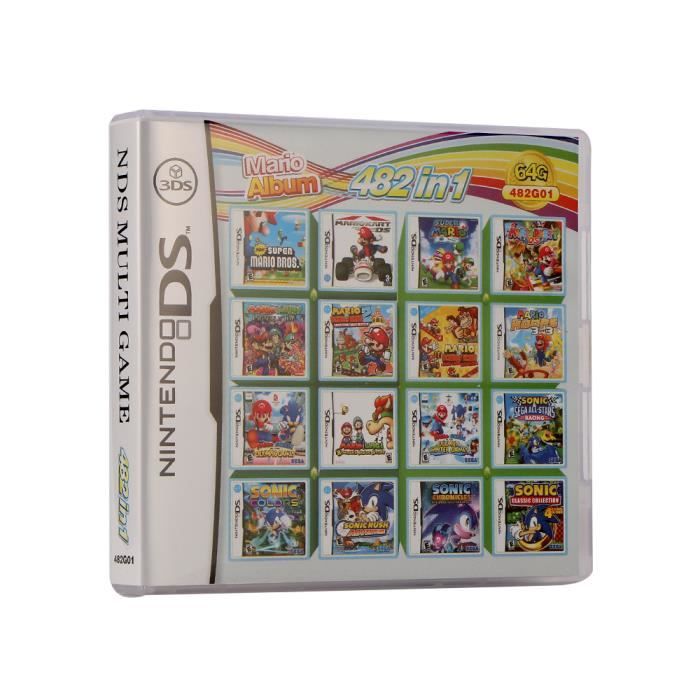 Cartouche de jeu DS Mario Multicart pour Nintendo DS NDSL NDSi 3DS 2DS(482  en 1 ,486 en 1 ,208 en 1 ,280 en 1 ,)gros rabais! - Cdiscount