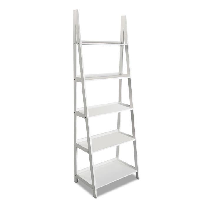 Etagere Blanche 5 Tablettes Achat Vente Pas Cher