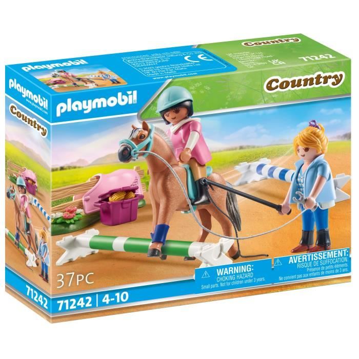 PLAYMOBIL - 71242 - Country - Cavalière et cheval avec monitrice