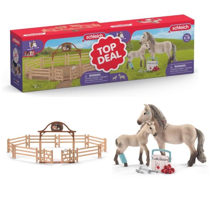 Pack promo chevaux et barrières, Dès 5 ans, Schleich 72242 HORSE CLUB