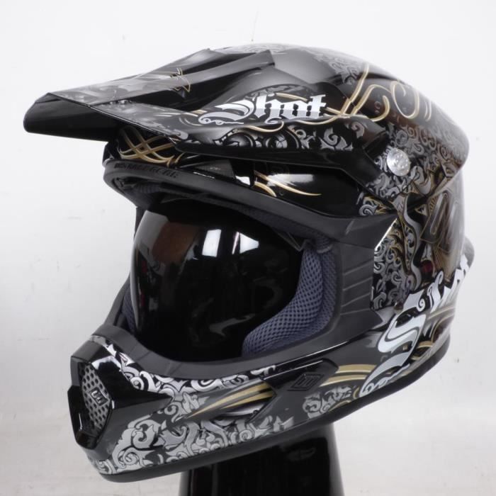 l/éger et futuriste Casque Ujet en Fibre de Carbone Shibuya Gold, M pour Scooters et Motos