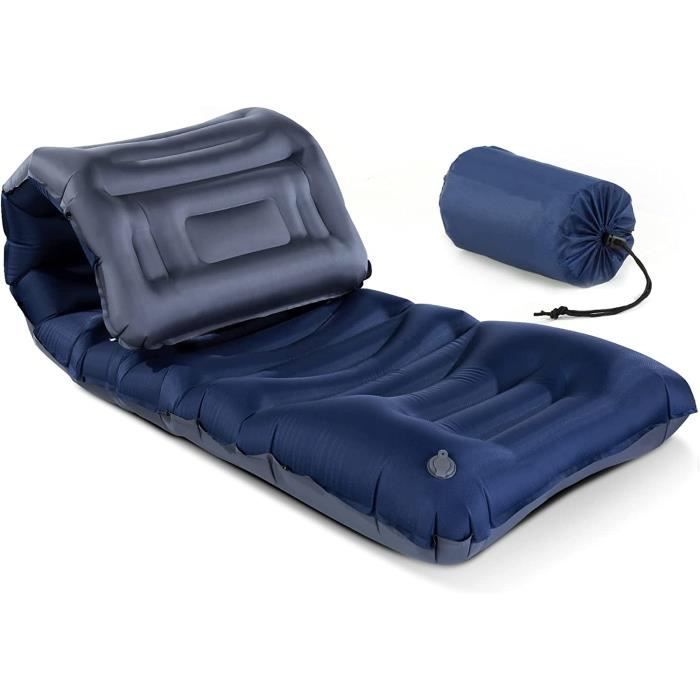 Skeufy Matelas De Camping Auto-gonflant De 12 Cm D'épaisseur, Auto-gonflable, Avec Pompe à