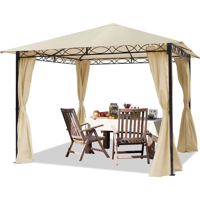 TOOLPORT Pavillon de Jardin 3x3 m Pavillon étanche avec Tente de Jardin