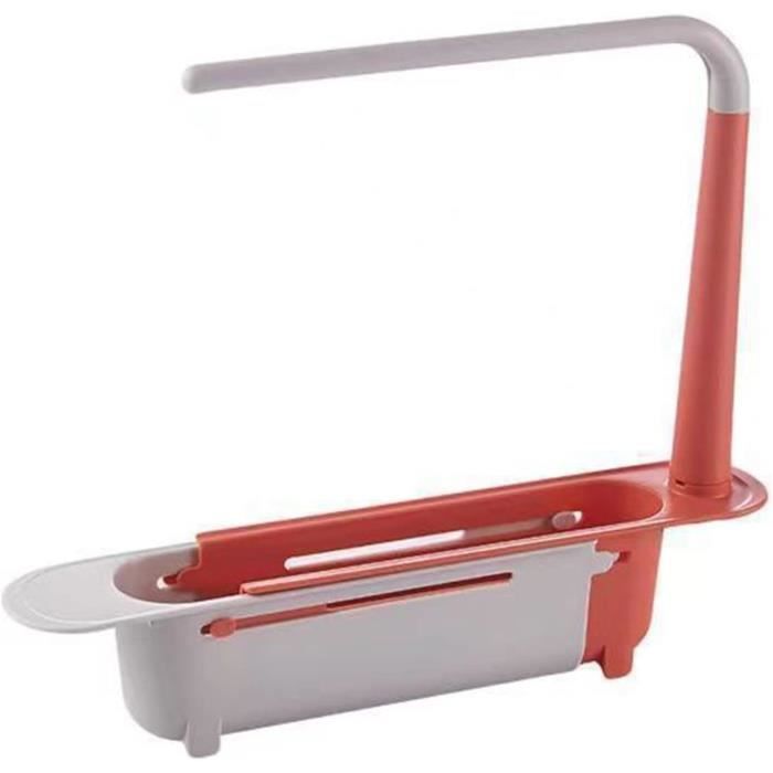 Luxshiny Porte-éponge Extensible Télescopique Pour évier De Cuisine