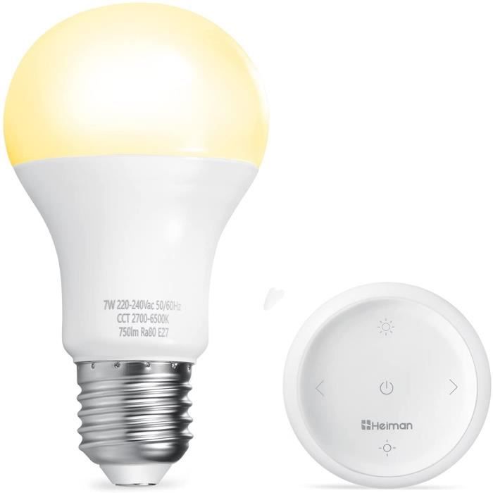 Ampoule LED Zigbee Ampoule Couleur E27 Ampoule Connectée 7W Ampoule