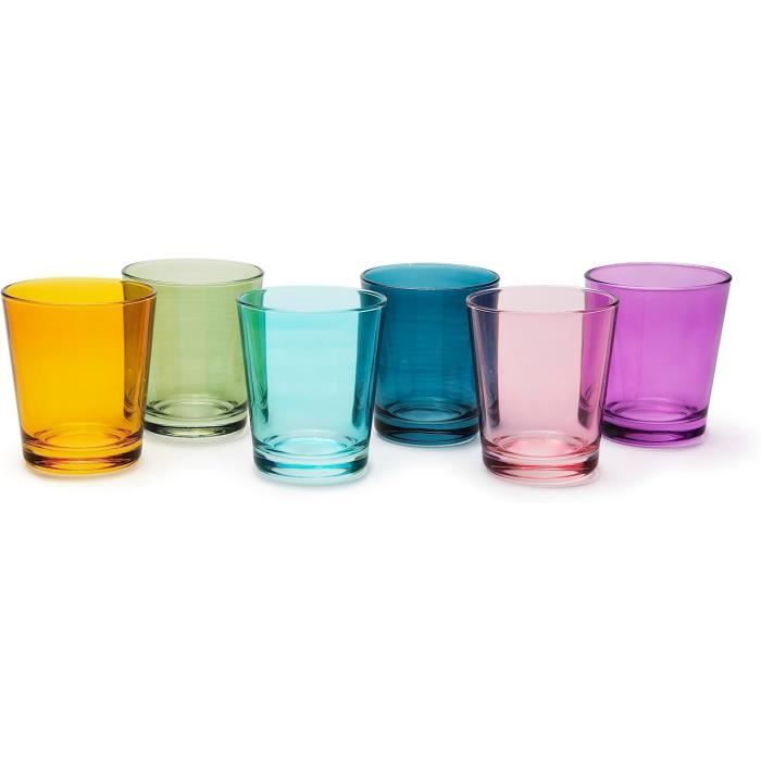 Portofino Vintage Set 6 Verres, Multicolor, 30 Cl., Verre Soufflé[T3202