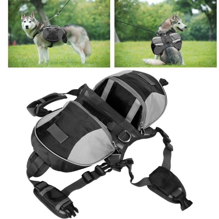 Comparer les prix de VGEBY Sac dos pour chien Sac De Selle Pour Chien Réglable Sac à Dos De Voyage Pour Chien Avec Poche Obf animalerie panier Noir L
