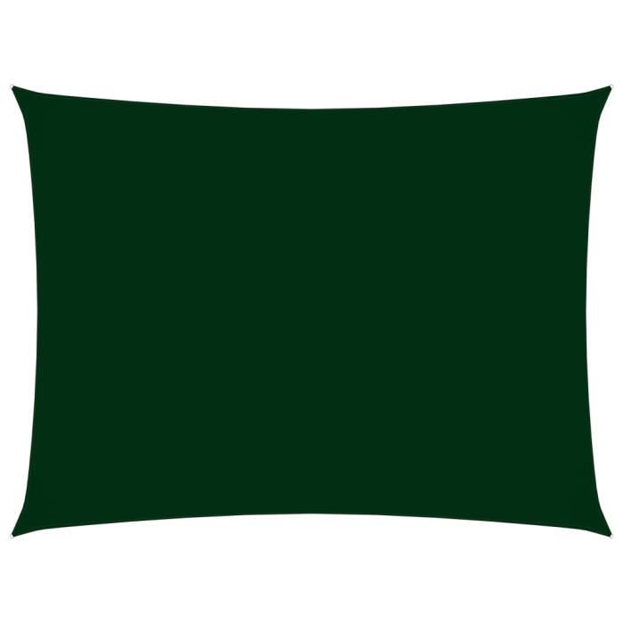 Vidaxl Voile de parasol - Vert foncé - 2x4,5 m