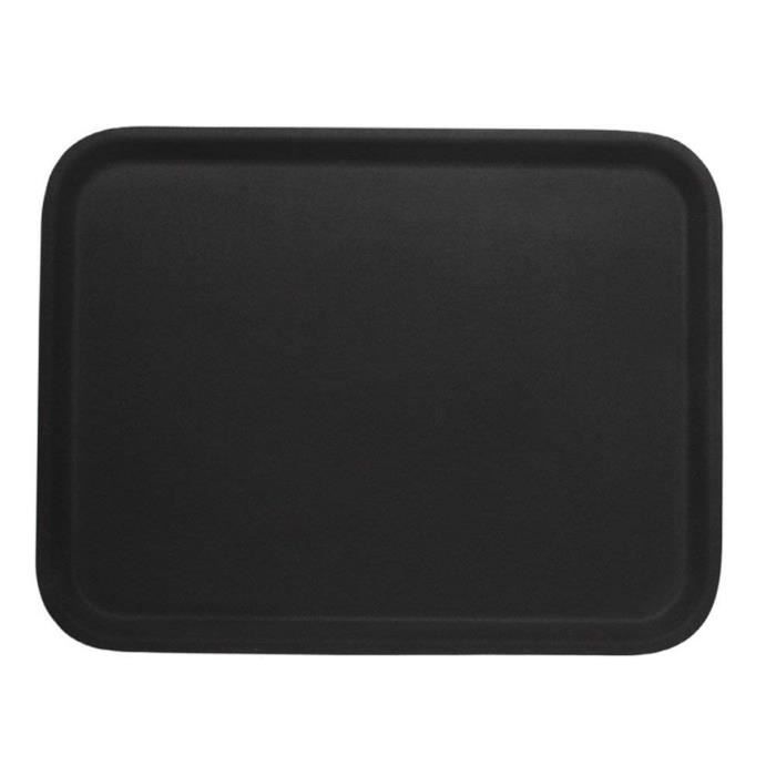 Plateau de présentation rectangulaire - noir - sans BPA - 530 x