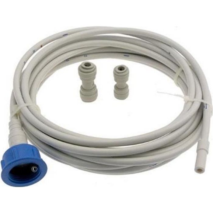 Kit arrivee d'eau : tuyau (6m) + raccords UKT001 (125878-19067) - Réfrigérateur, congélateur - WPRO (12443)